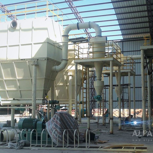 廣東某礦業(yè)礦物工廠石英粉氣流分級生產(chǎn)線